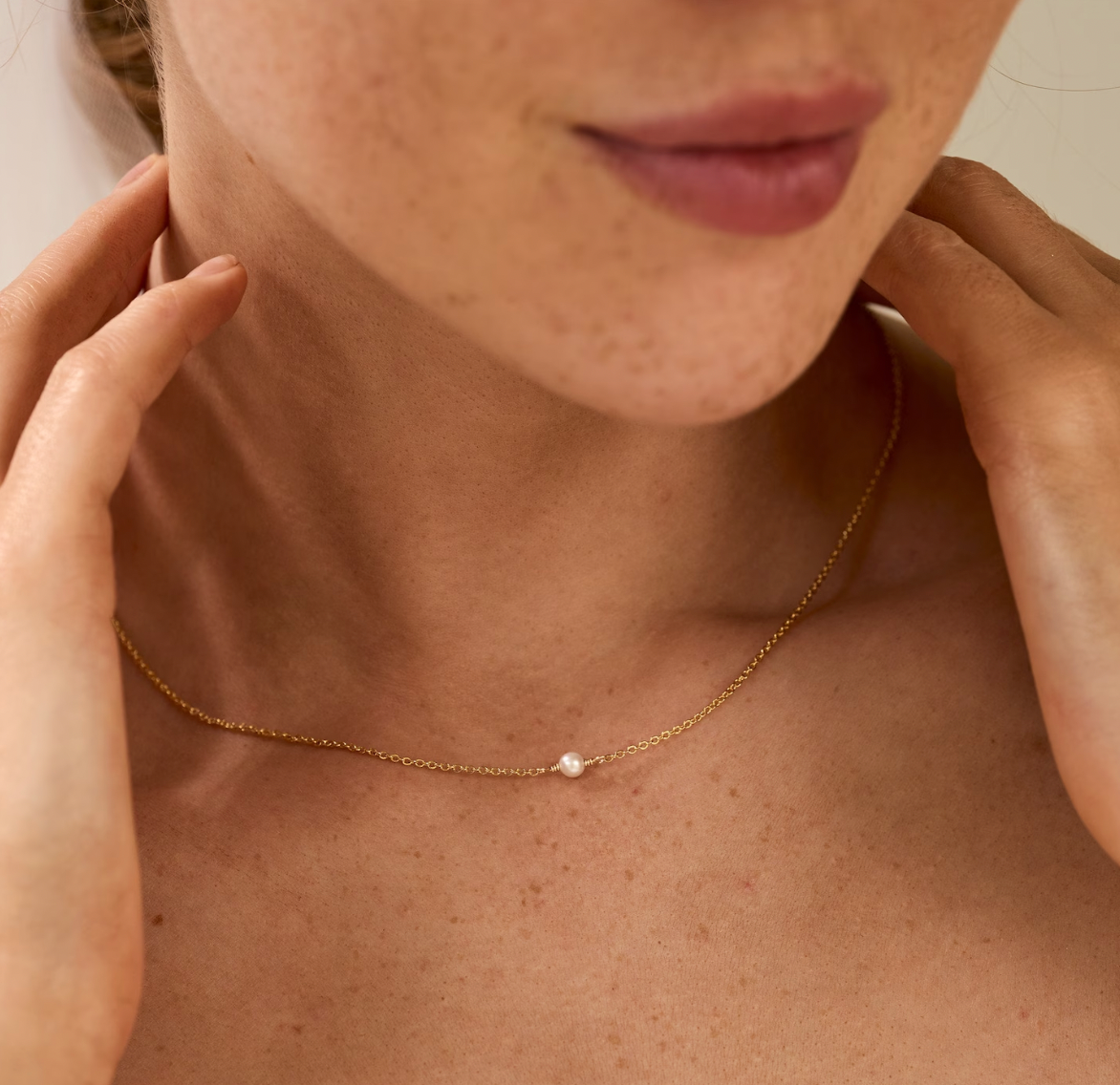 Pearl Station Necklace