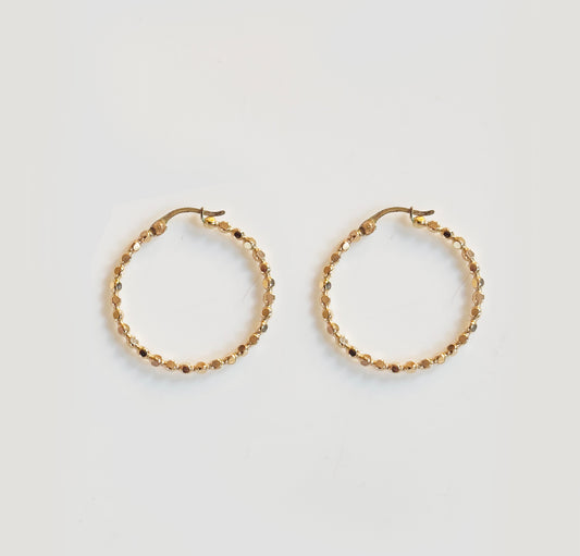 Beaded Hoops