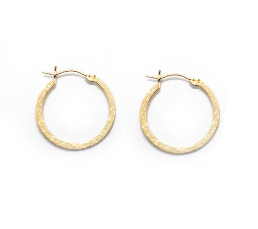 Hammered Hinge Hoops