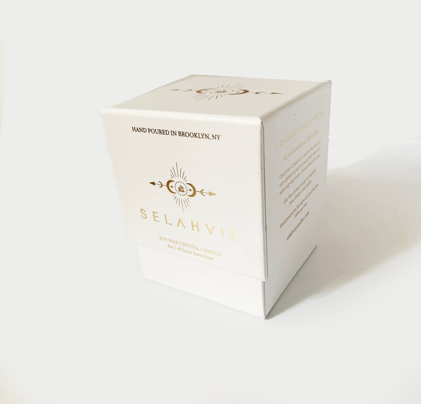 Blue Spruce Crystal Candle