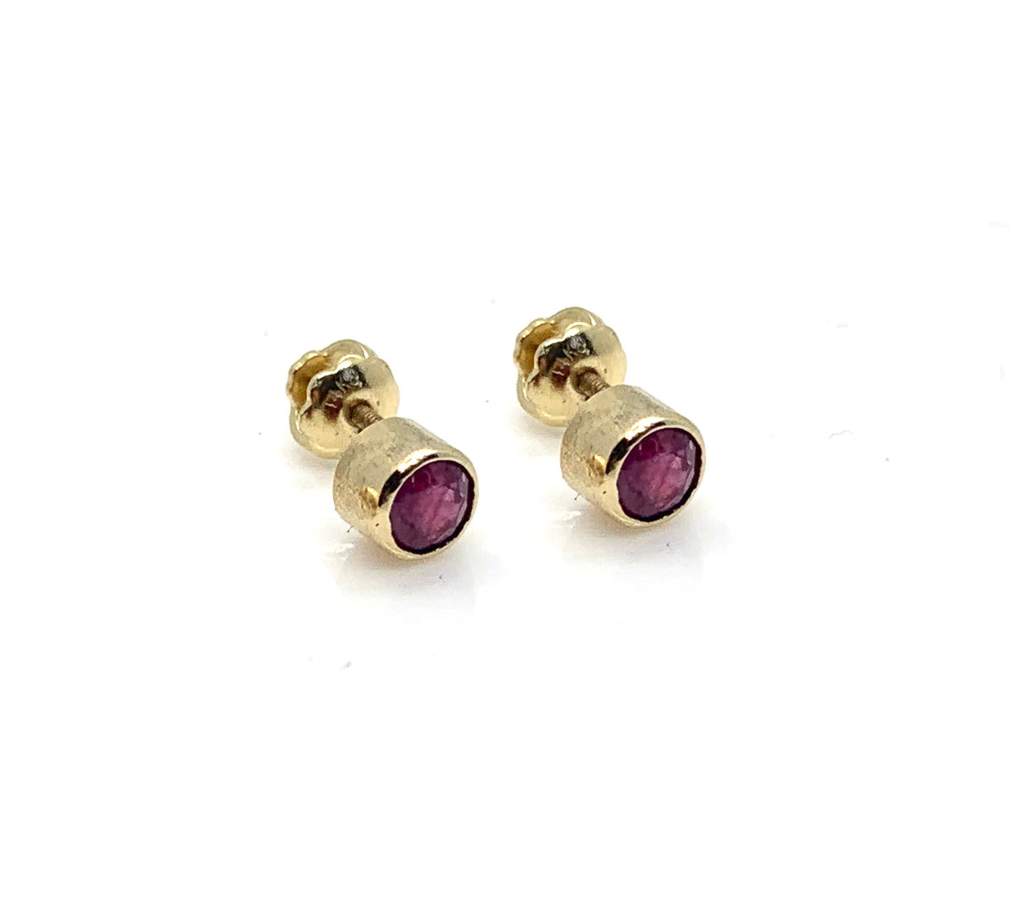 14K Ruby studs