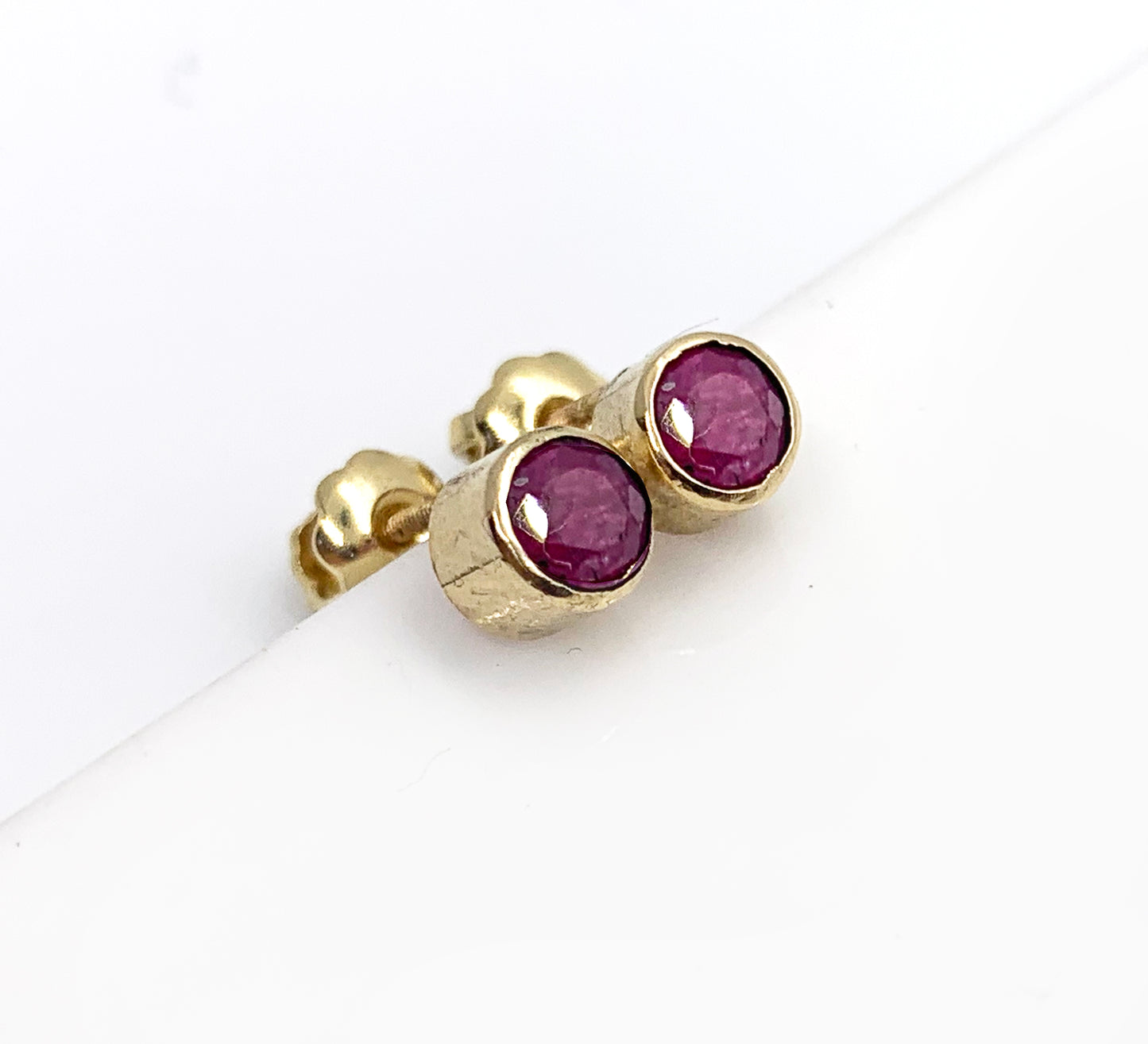 14K Ruby studs