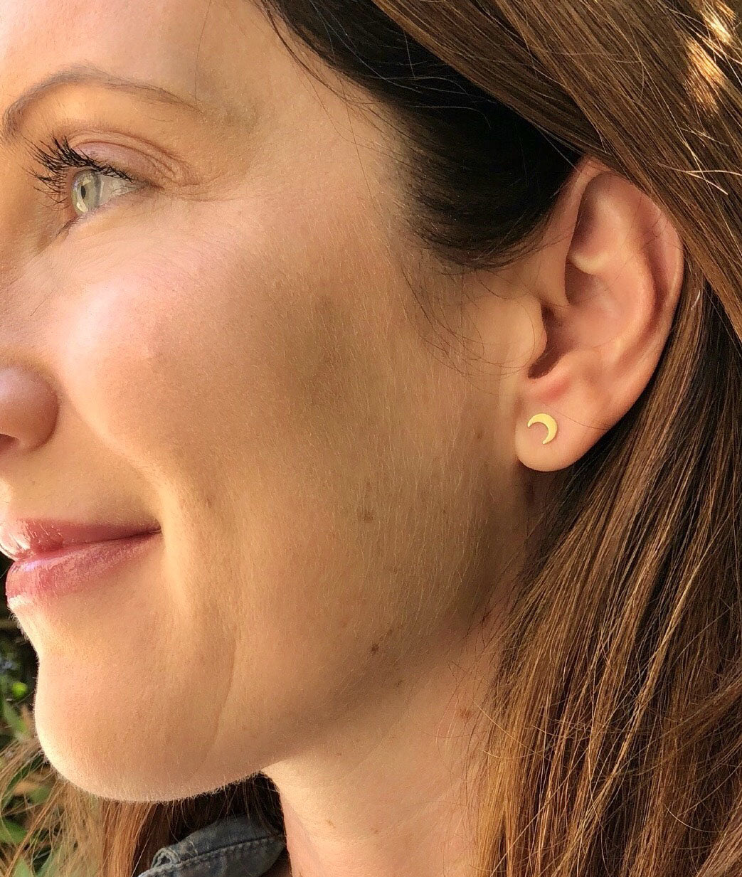 Moon Stud Earrings