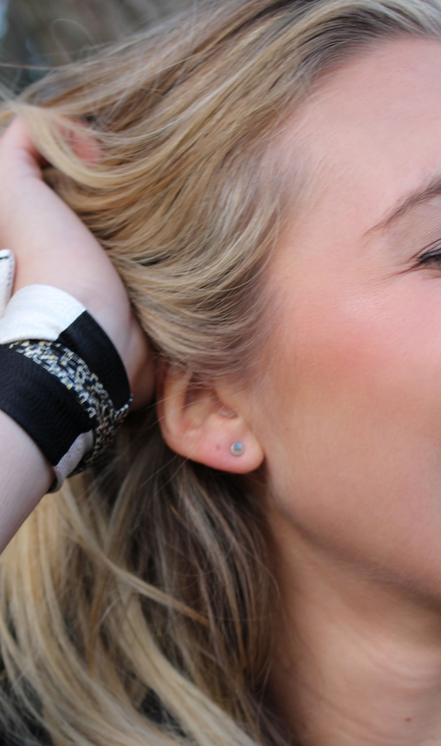 Tiny Gemstone Earrings