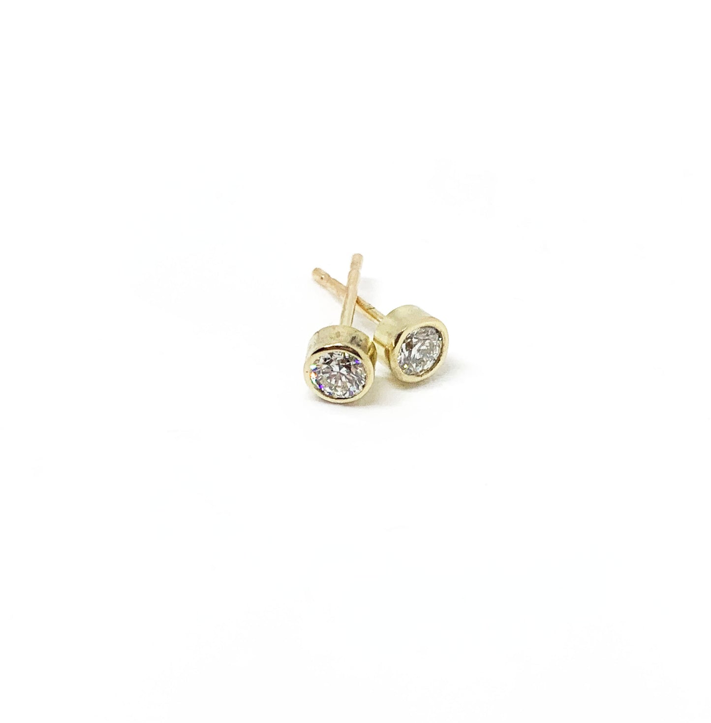 14K Diamond Studs