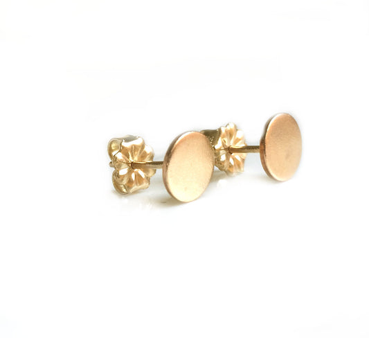 Disc Stud Earrings