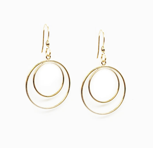 Double Circle Earrings