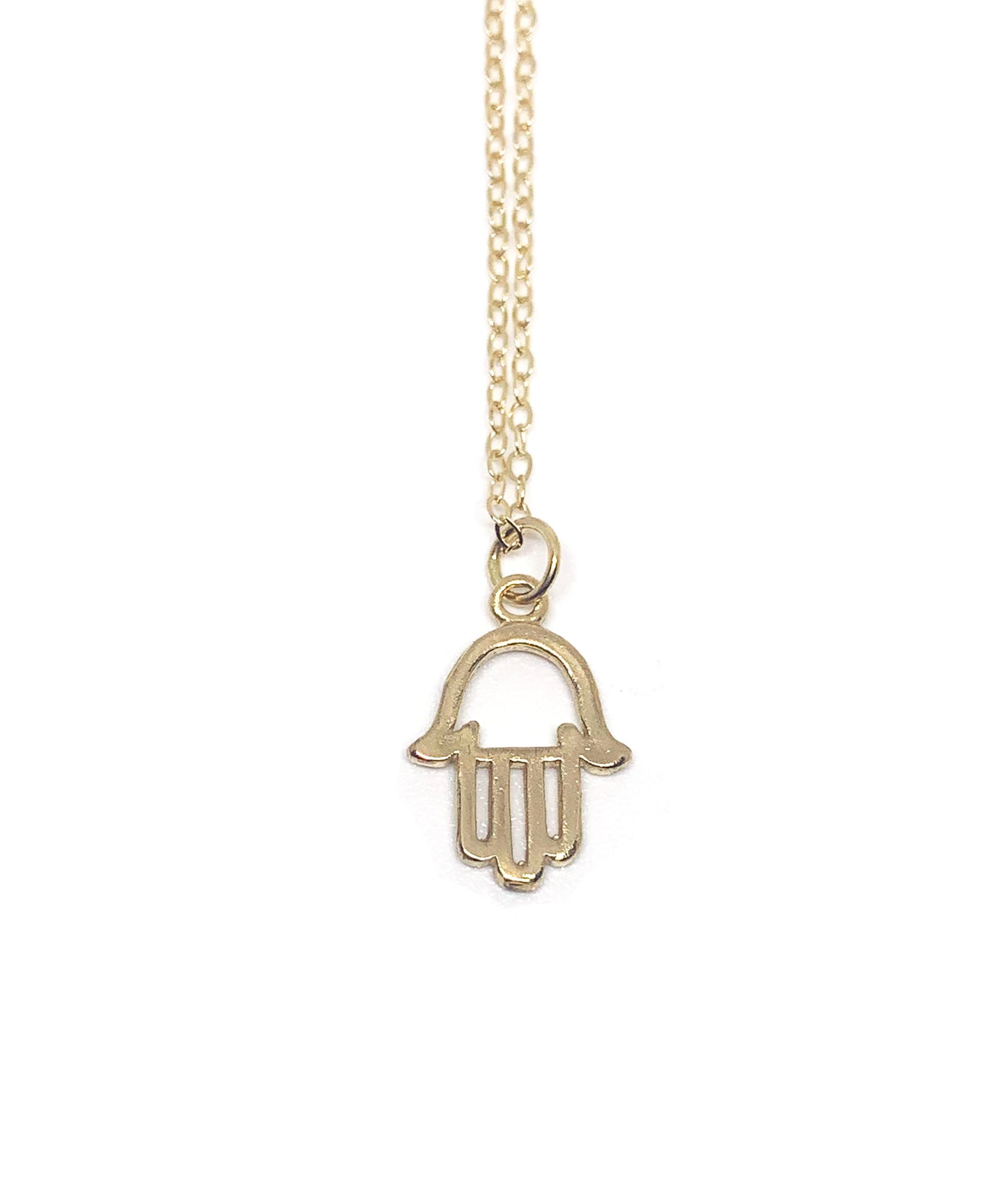 14K Hamsa Necklace
