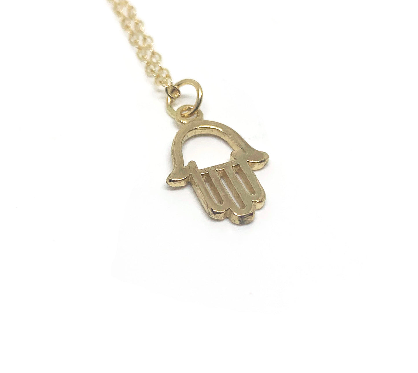 14K Hamsa Necklace