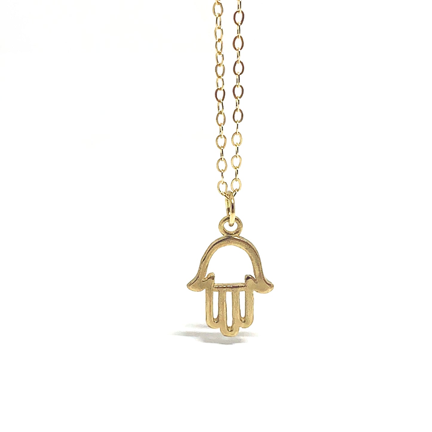14K Hamsa Necklace
