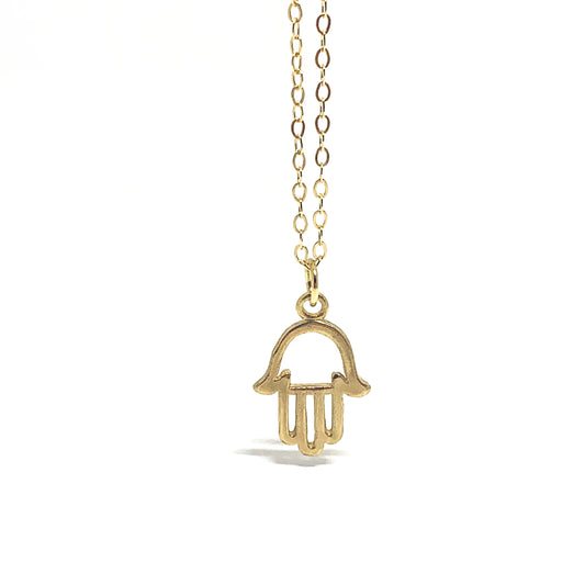 14K Hamsa Necklace