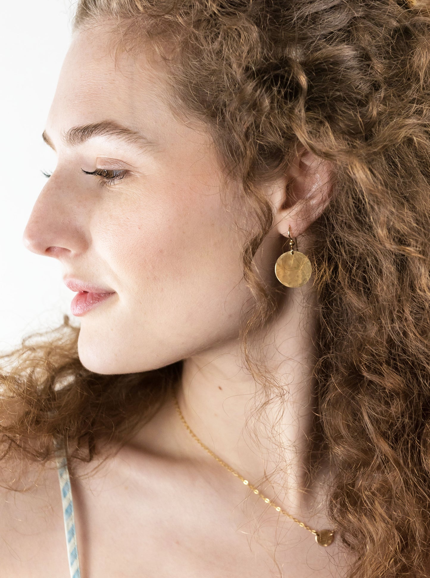 Disc Medallion Earrings Medium