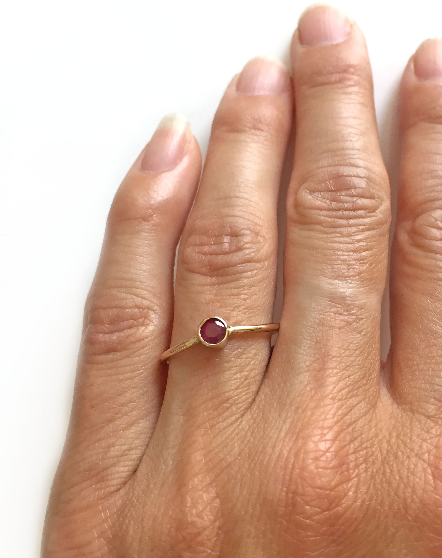 14K Gold Ruby Ring