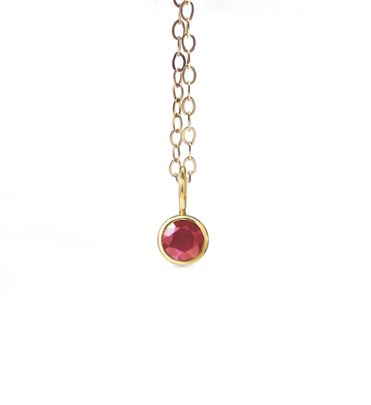 14K Ruby Necklace