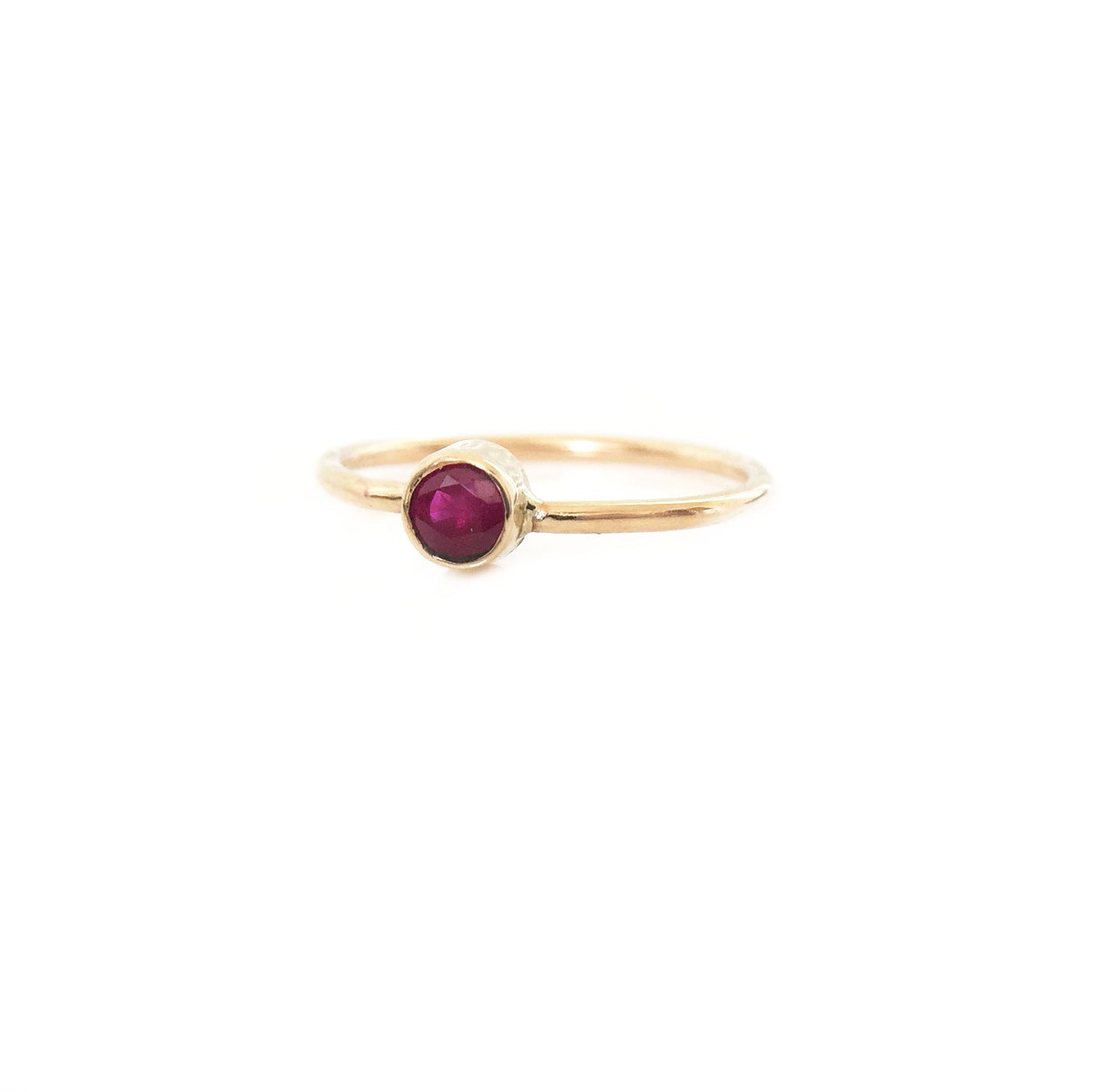 14K Gold Ruby Ring