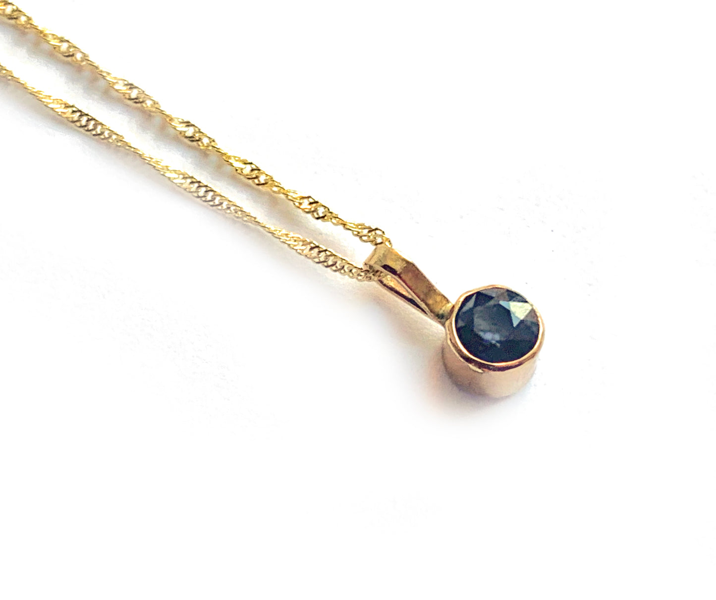 14K Sapphire Necklace