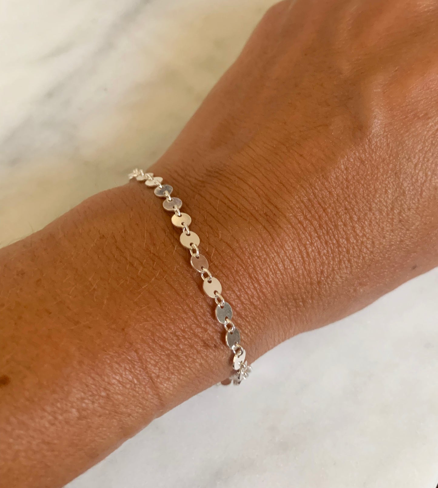 Silver Coin Bracelet