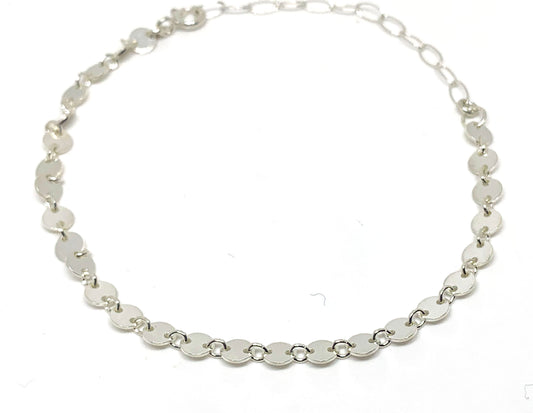 Silver Coin Bracelet