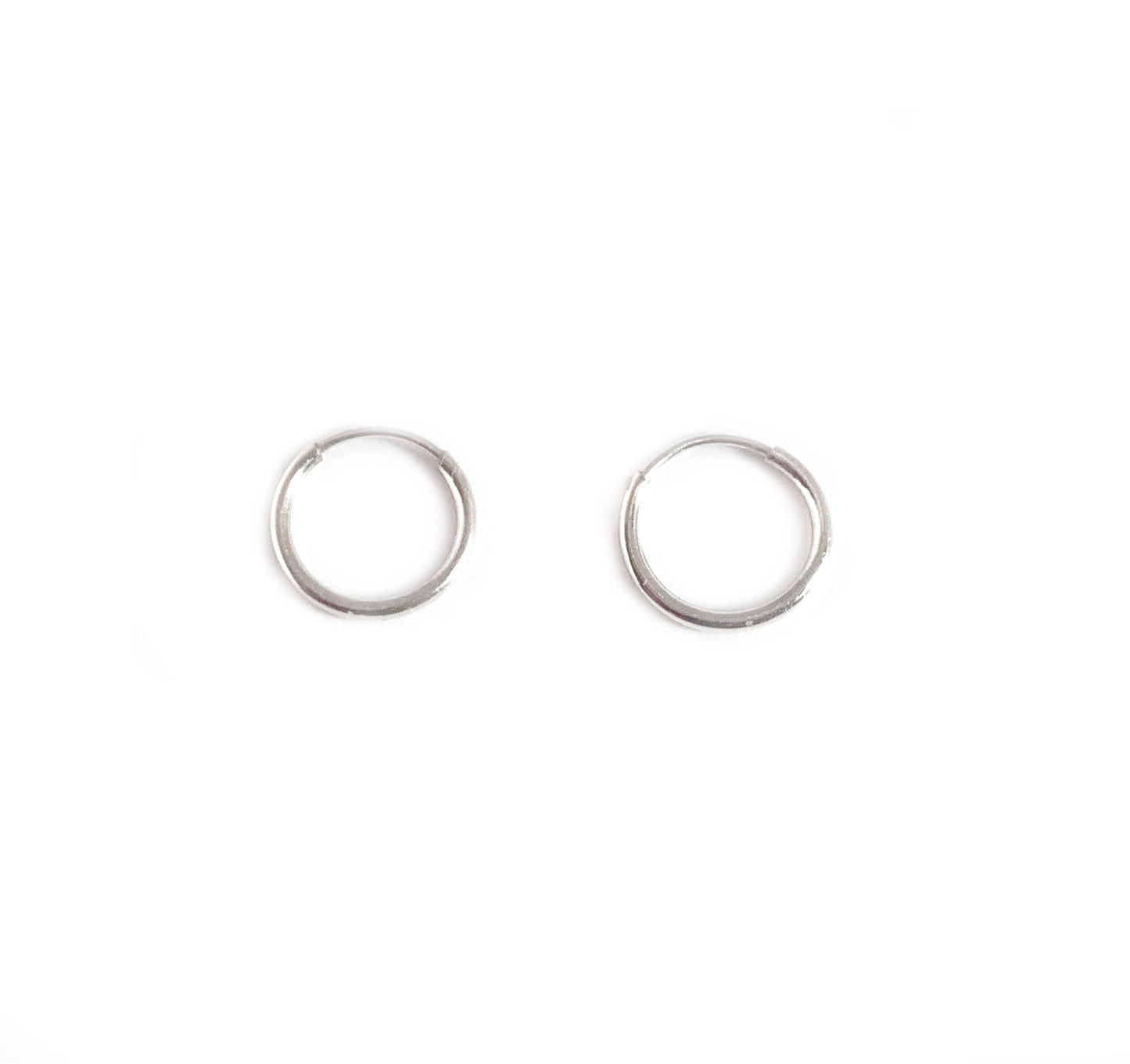 Silver Mini Hoops 12mm