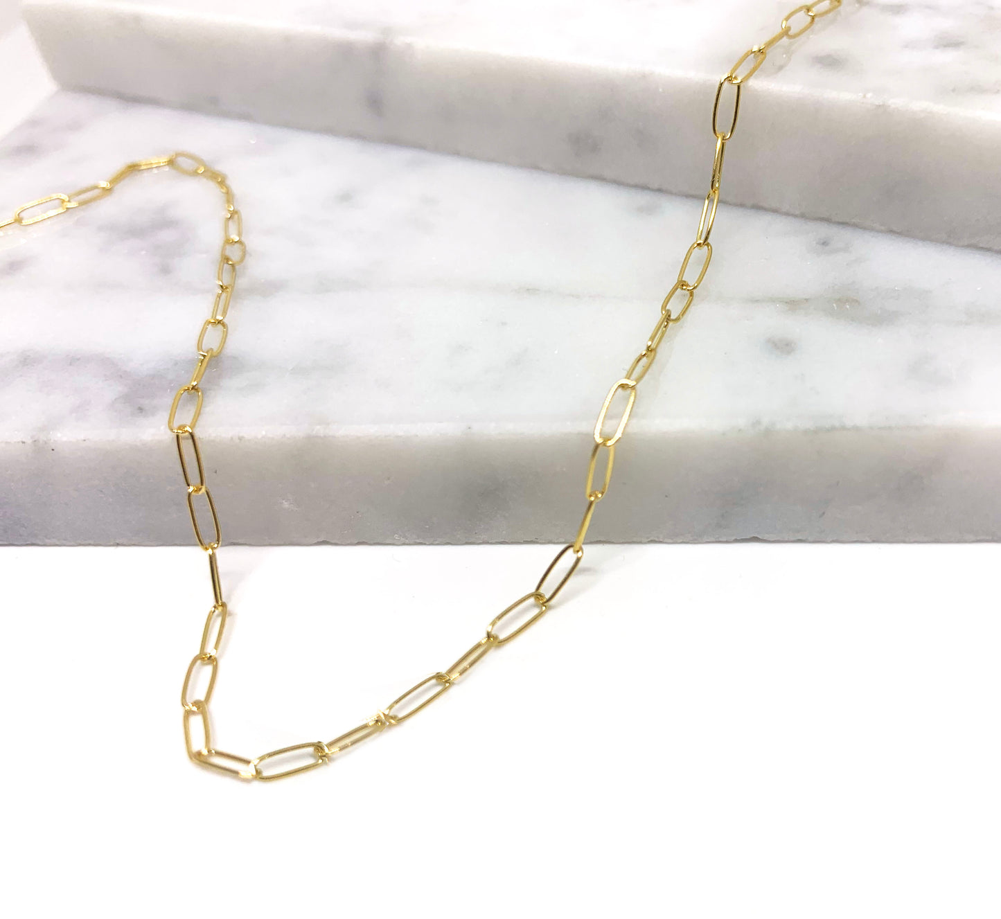 Dainty Paperclip Chain Necklace