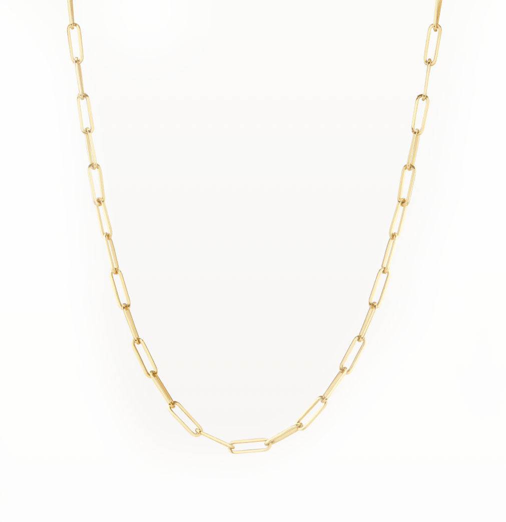 Dainty Paperclip Chain Necklace