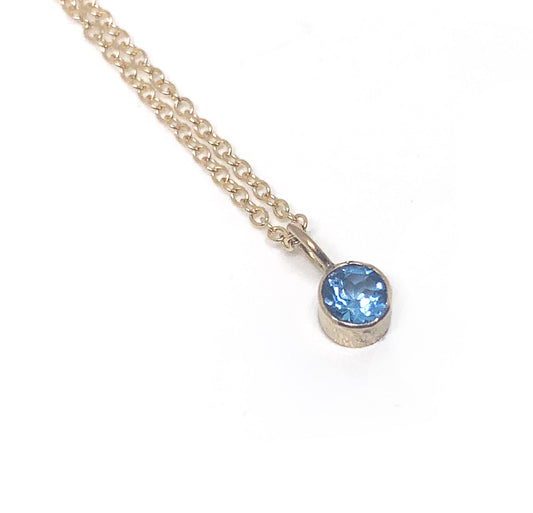 14K Topaz Necklace