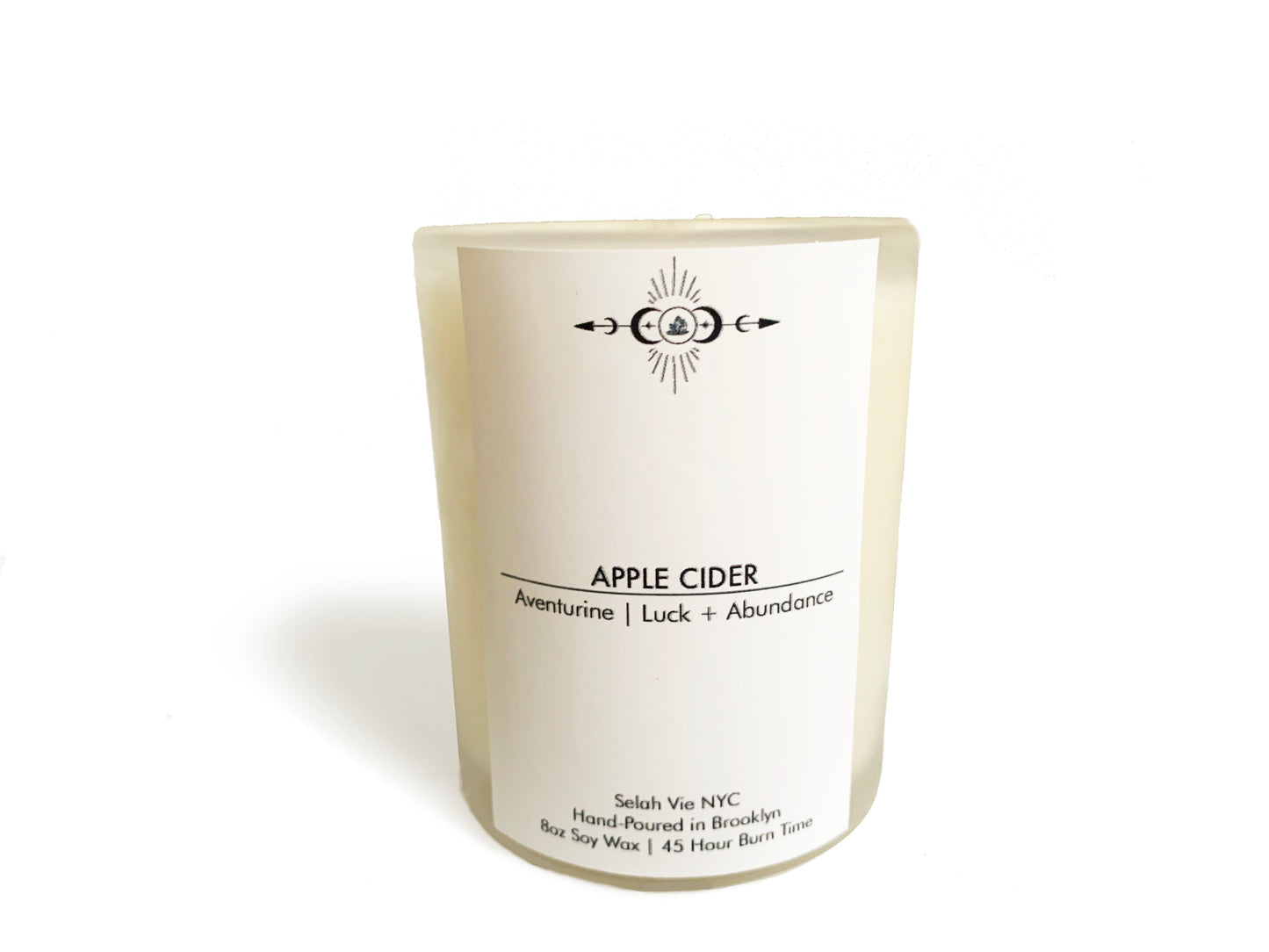 Apple Cider Aventurine Crystal Candle