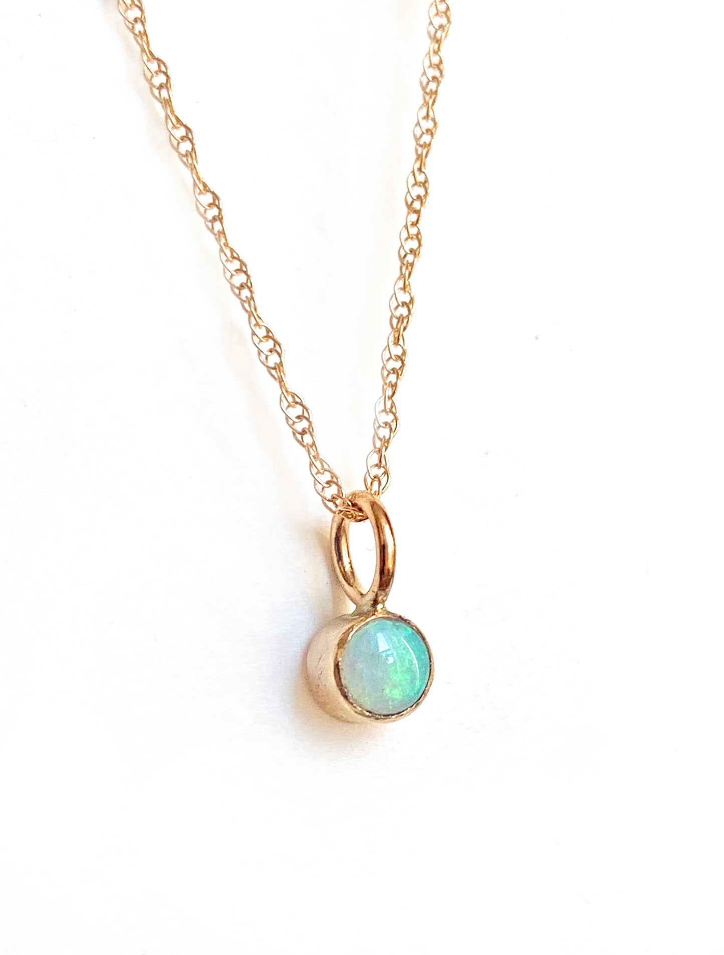14K Opal Necklace